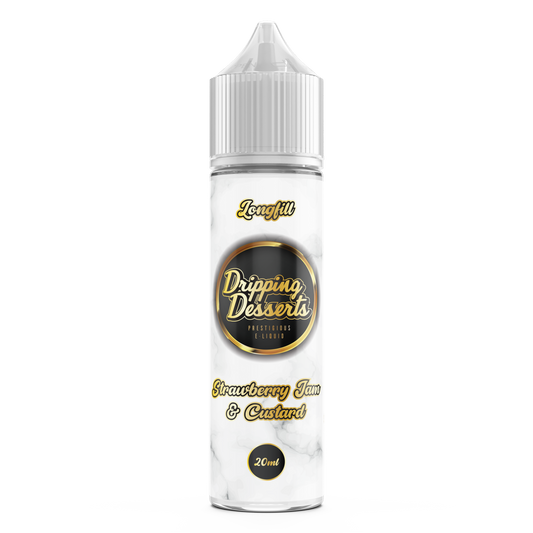 60ml Dripping Desserts Longfill - Strawberry Jam and Custard